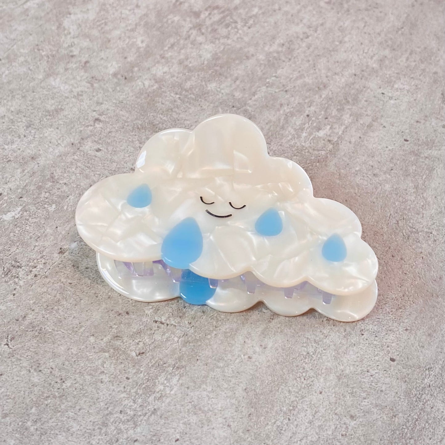 Rain Cloud Hair Claw Clip