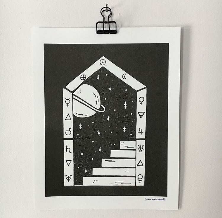 Portal Risograph Print