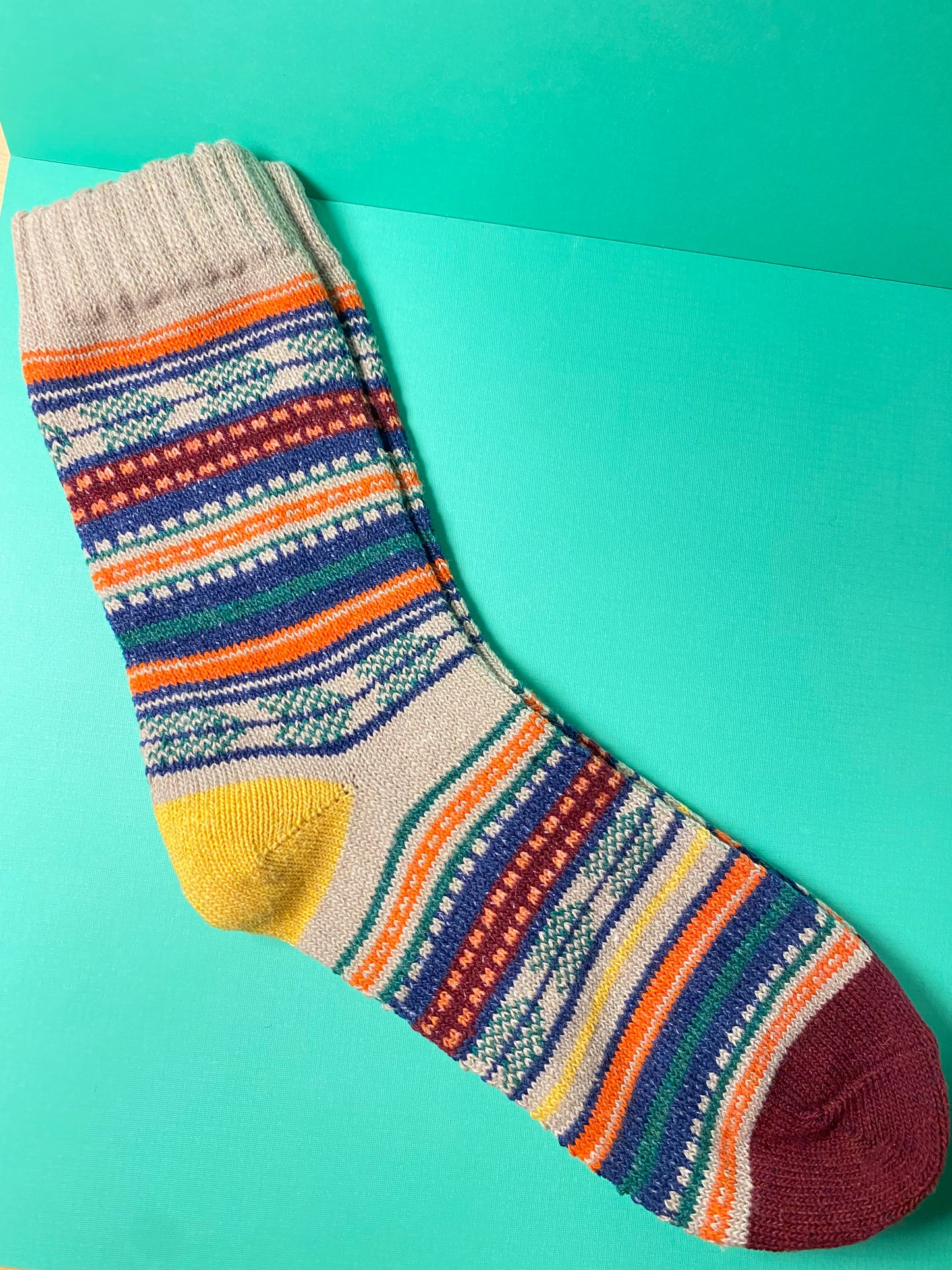 Thick, Cozy Striped Socks