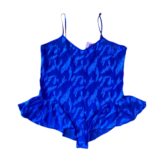 Cobalt Blue Teddy-Cut Lingerie (M/L)