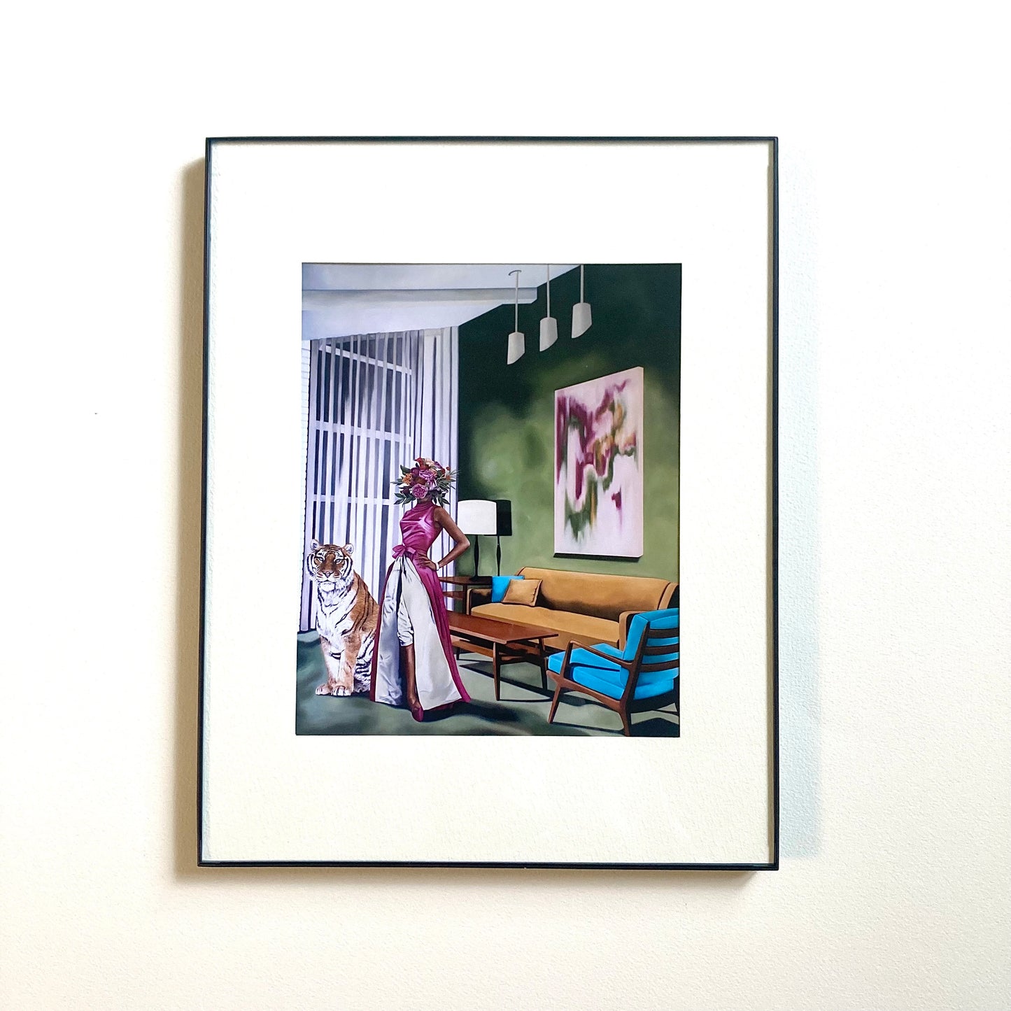 “WOMEN WITH CAT” Emily Andrews Print