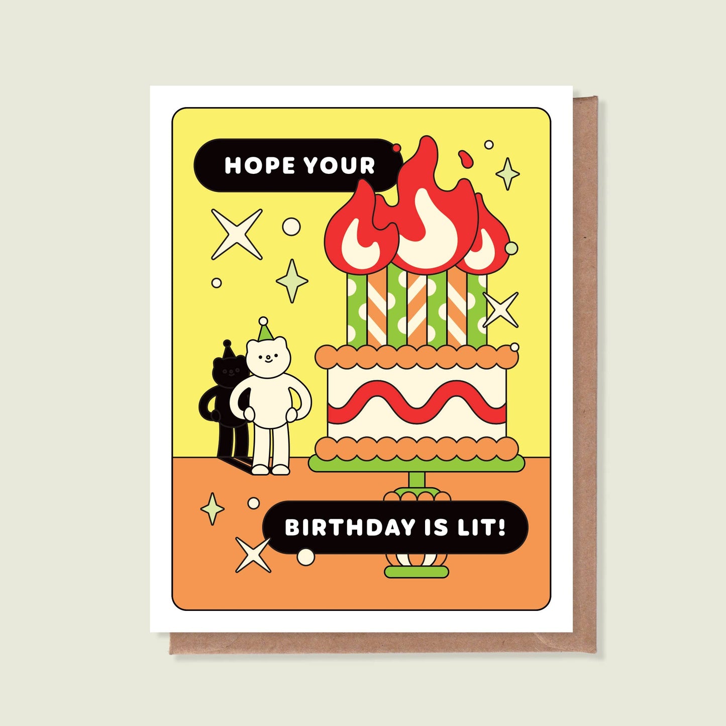 Hope Your Birthday Is Lit Greeting Card
