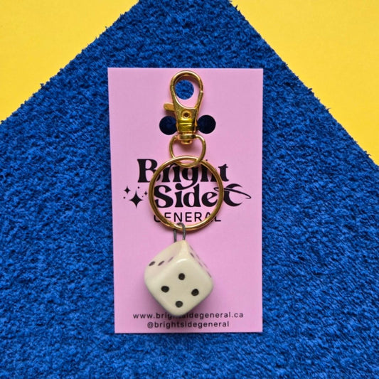Bright Side General Ceramic Bag Charm - Dice