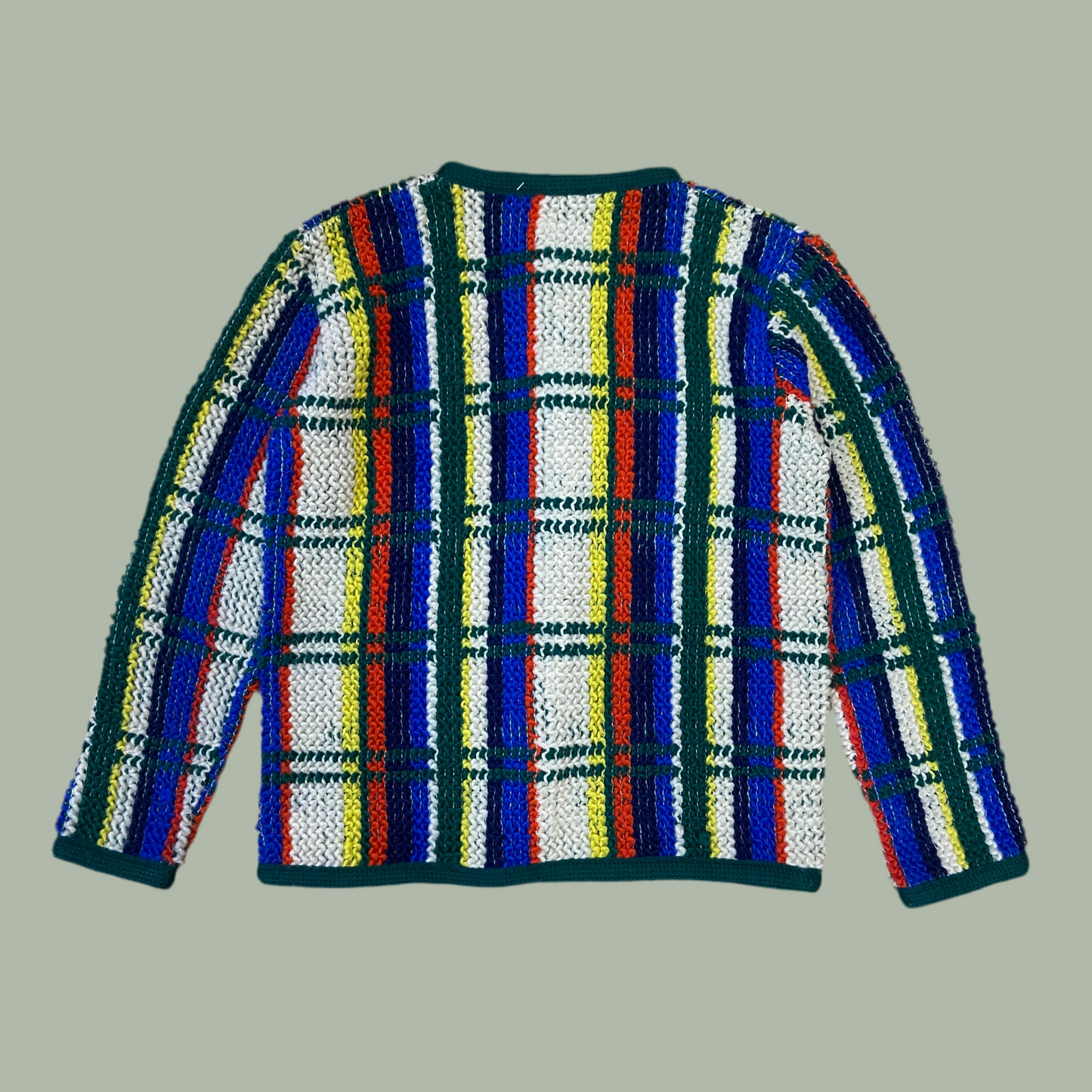 Primary Coloured Wool Cardigan (S)