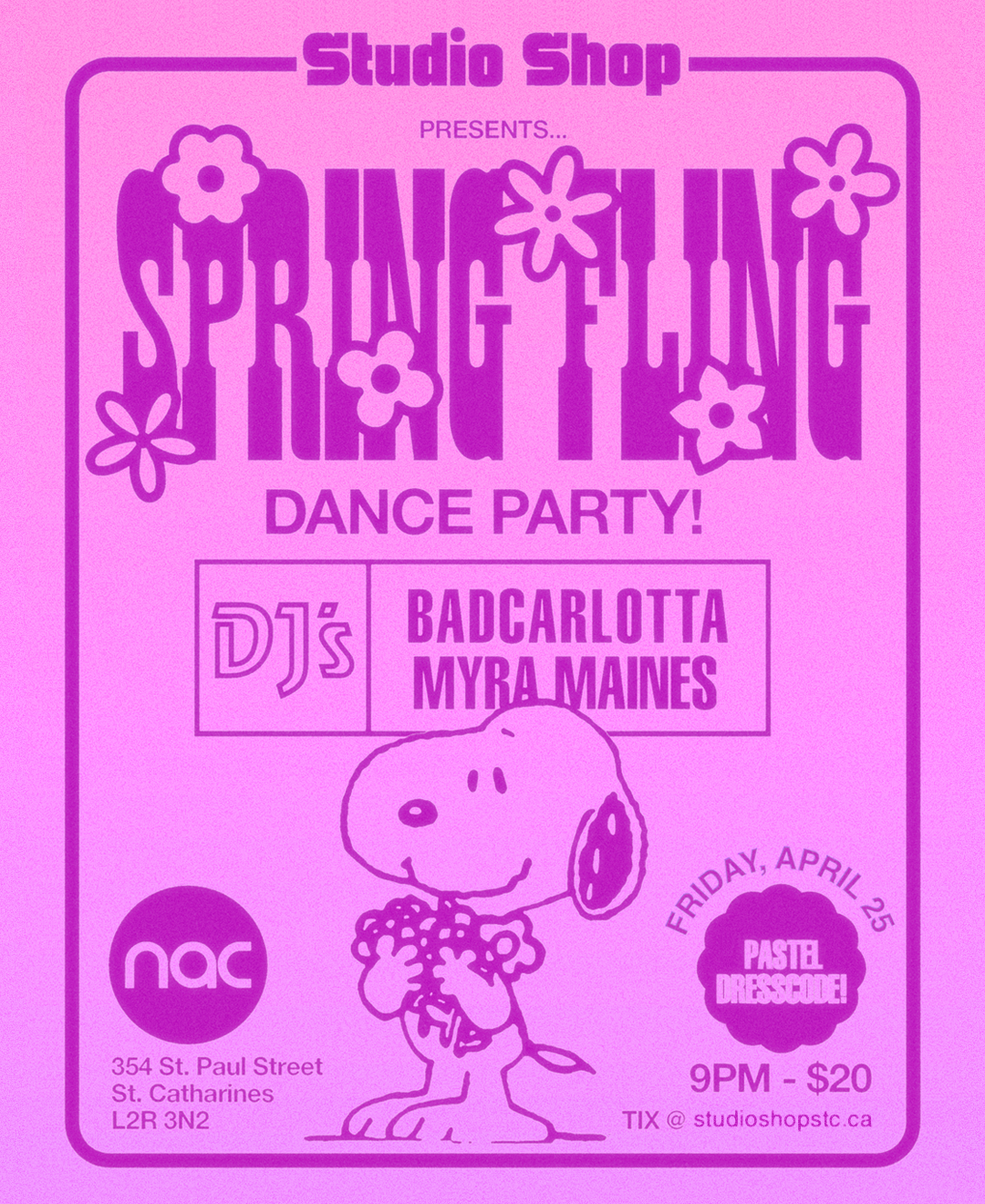 SPRING FLING DANCE PARTY @ THE NAC