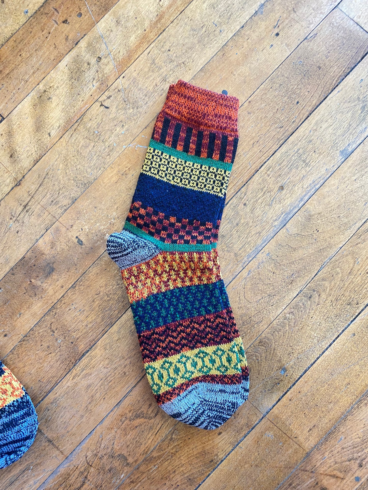 Autumn Mixed Pattern Thick Socks