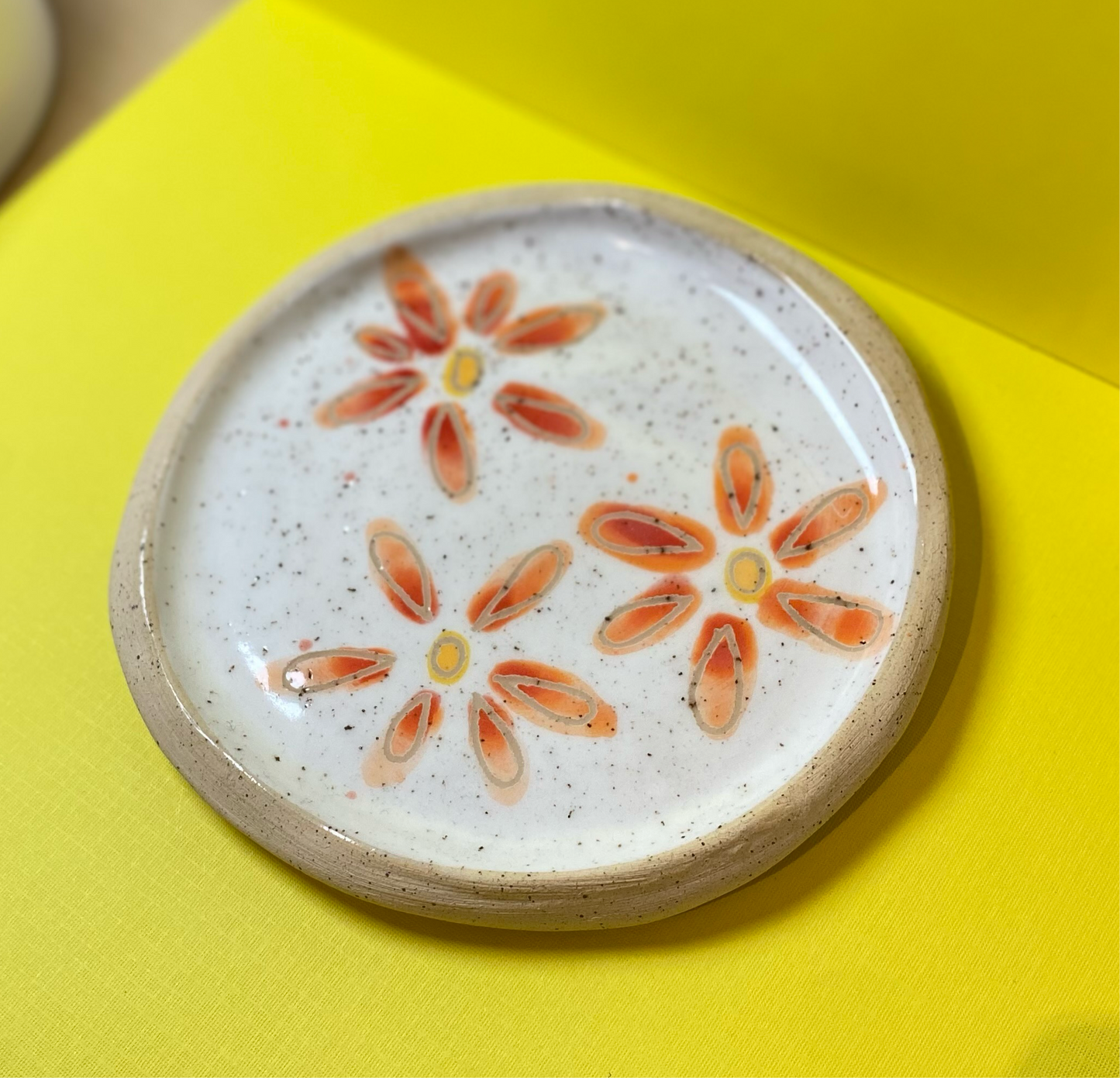 Cabin Fever Ceramic Floral Dish