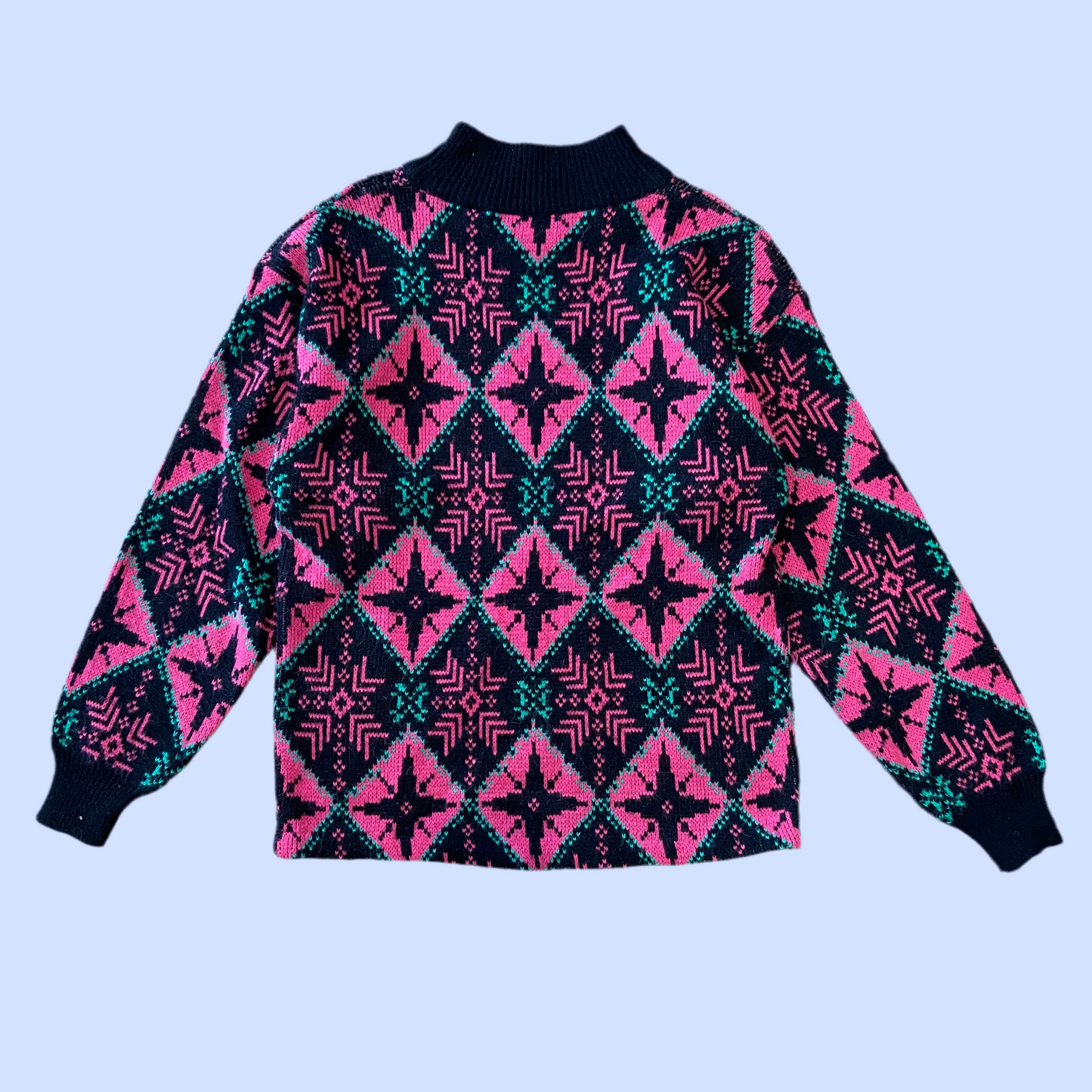 Multi-Coloured Knit Winter Sweater (M)