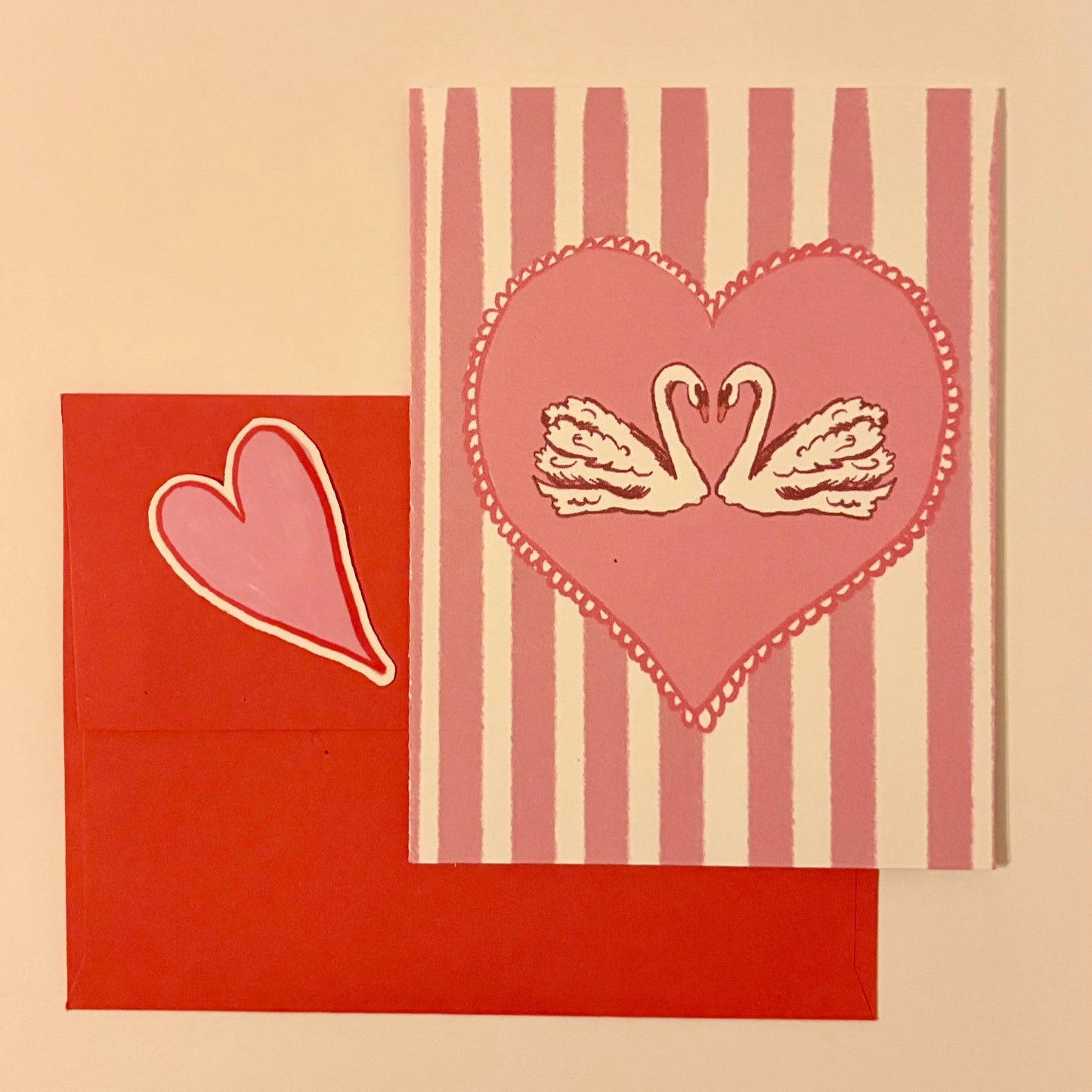 Swan Heart Card