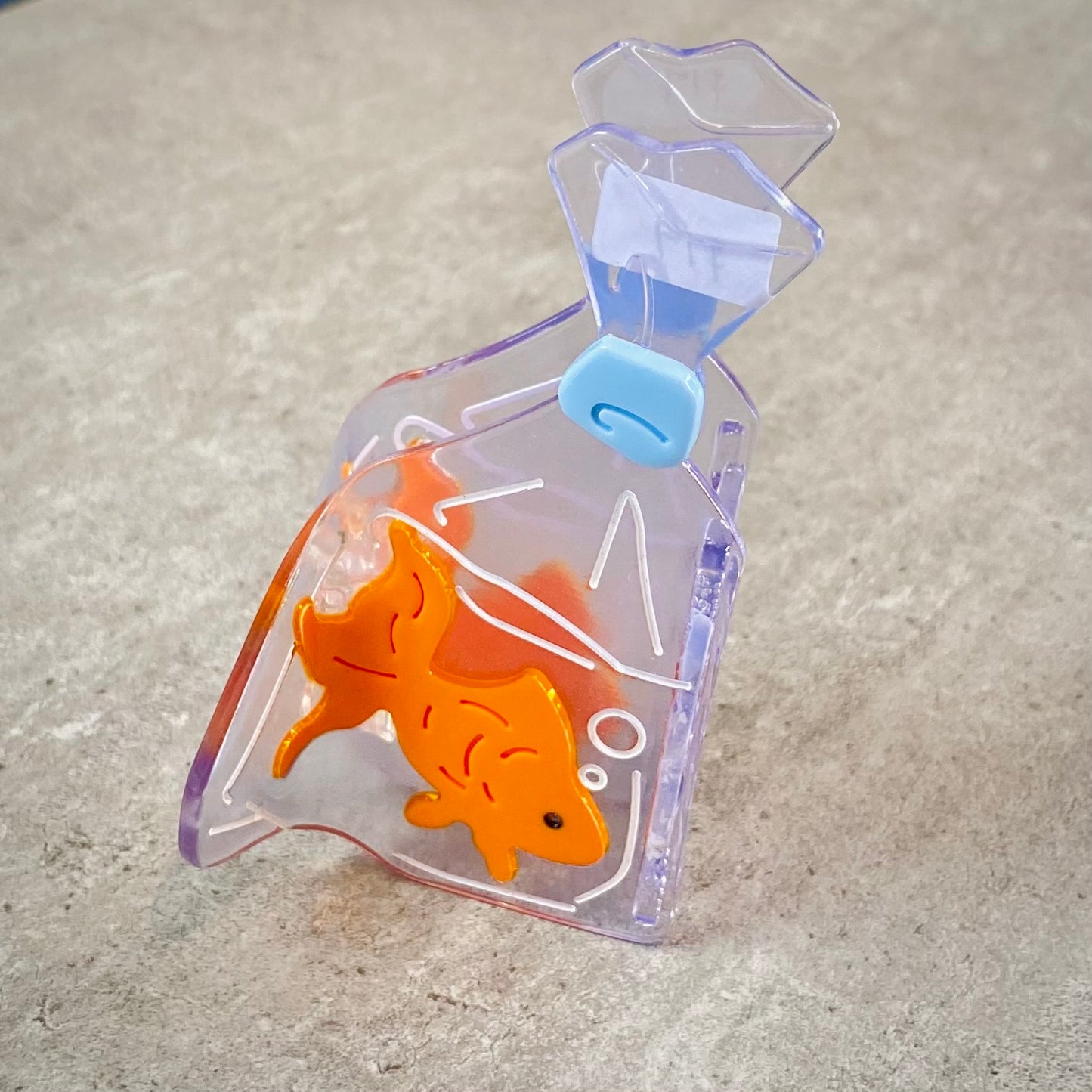 Fish Bag Hair Claw Clip