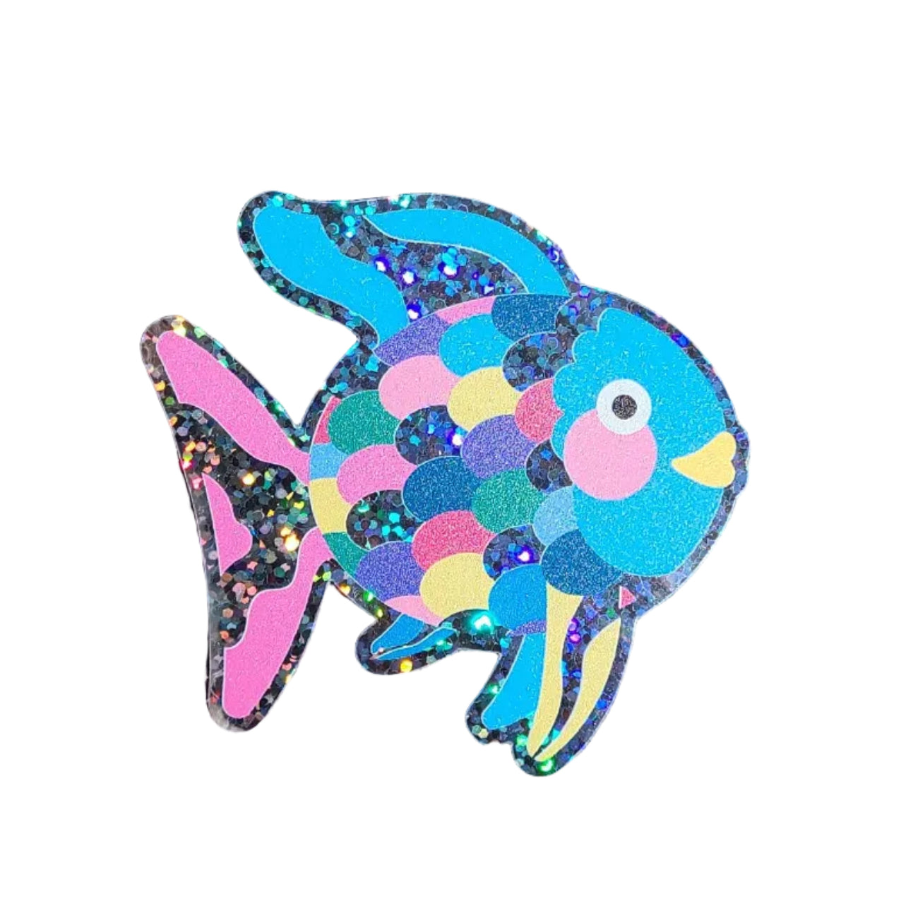 Rainbow Fish Glitter Sticker
