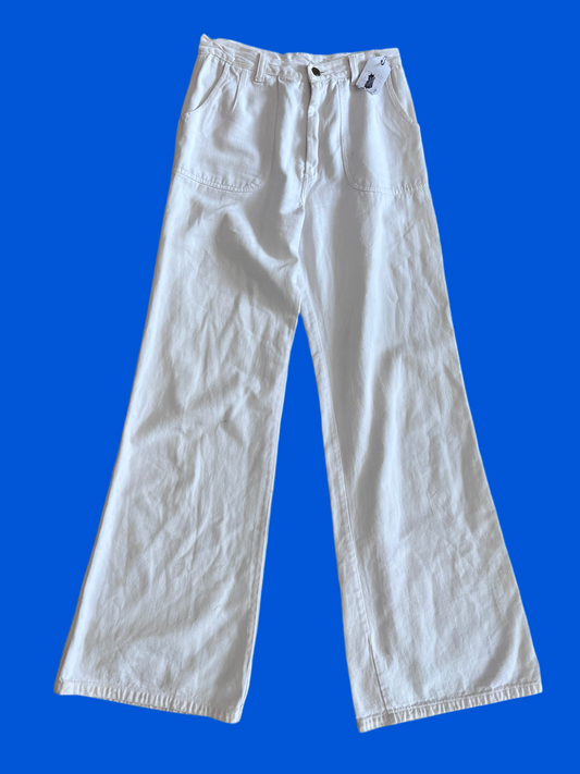 70s white wide leg pants