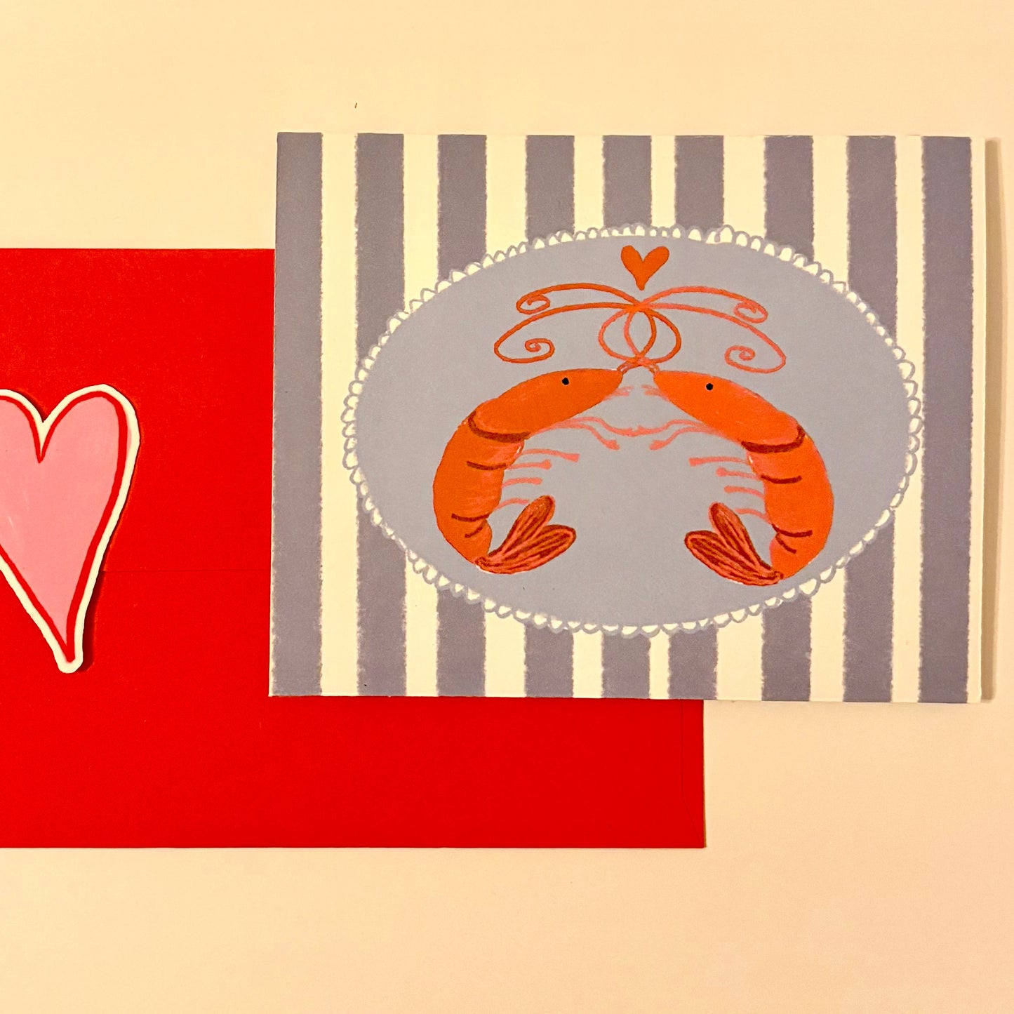 Kissing Shrimp Card