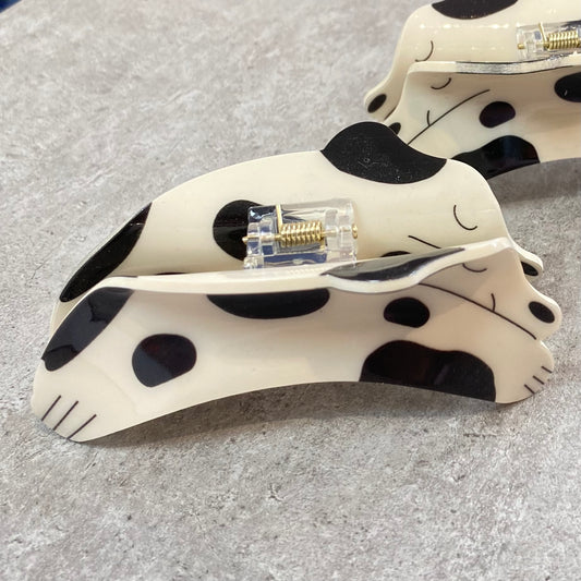 Dalmatian Dog Hair Claw Clip