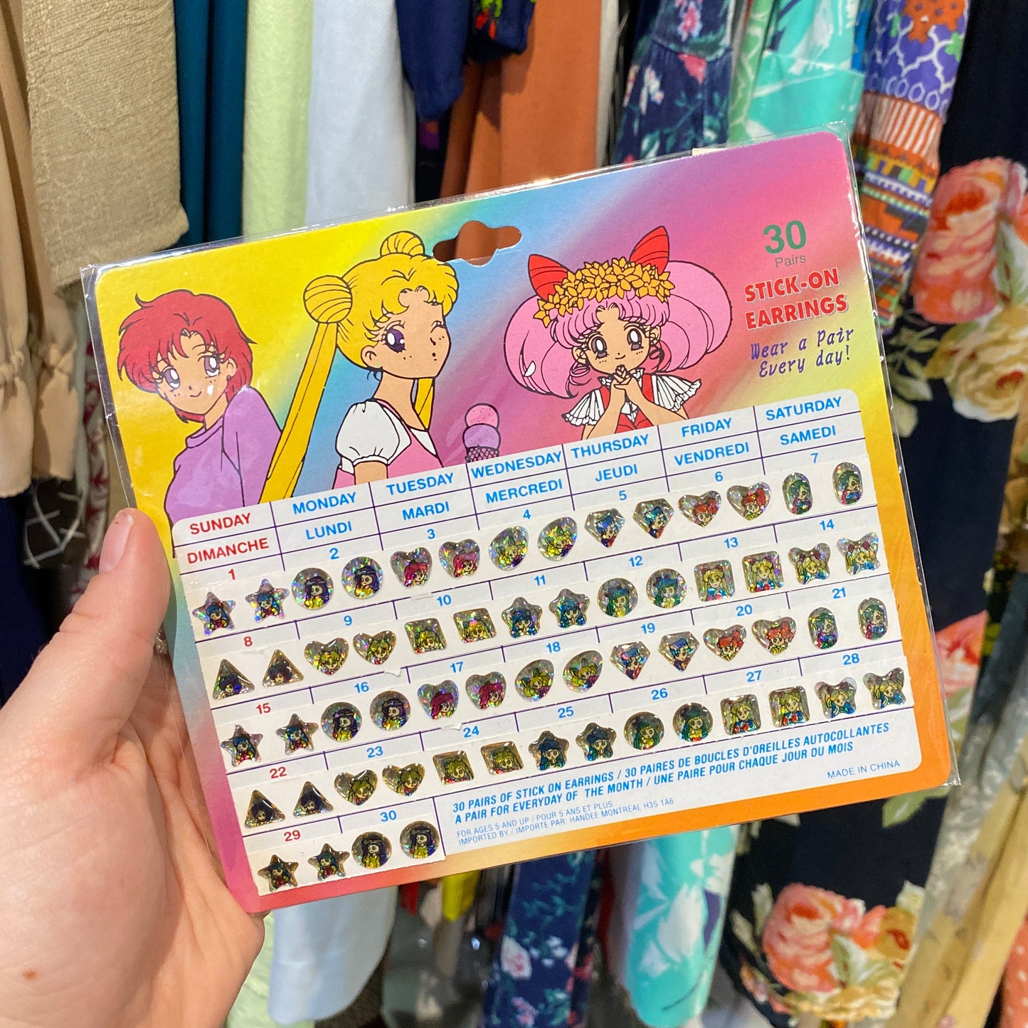 1990s Connivence Store Stick- On Earrings