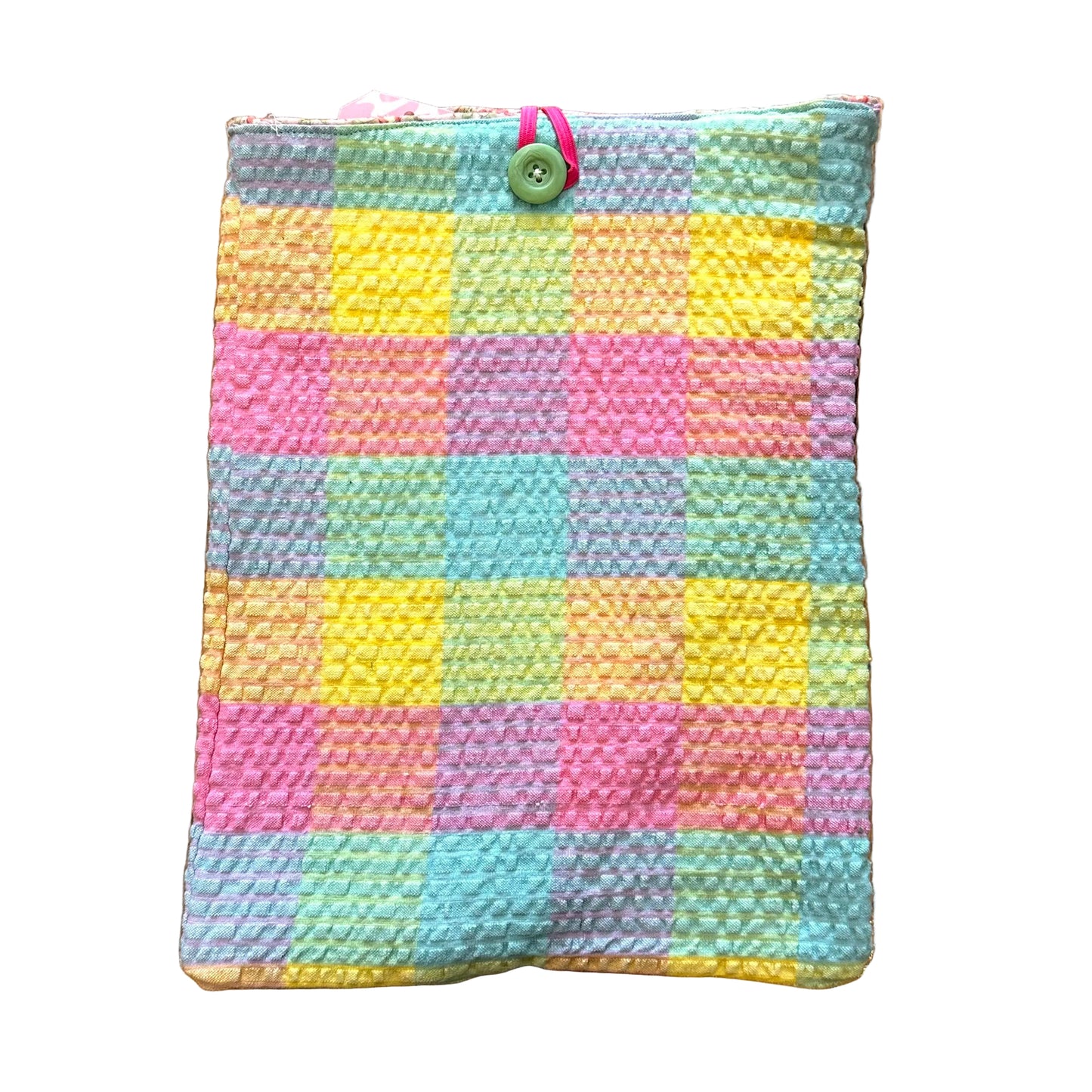 Rainbow Plaid Quilt Book Sleeves