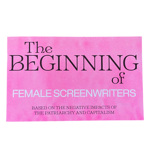 The Beginning of Female Screenwriters Zine