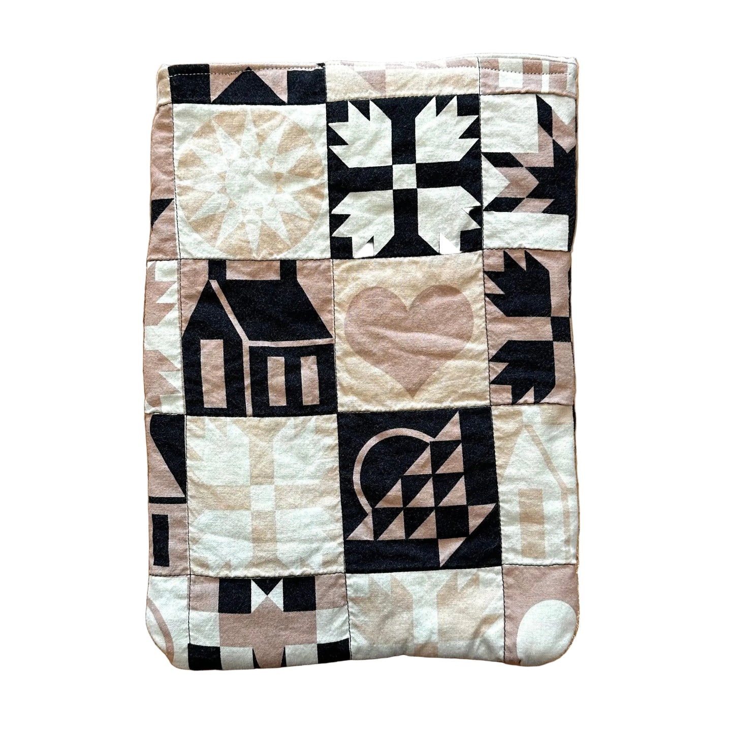 House and Stars Quilt Book Sleeve