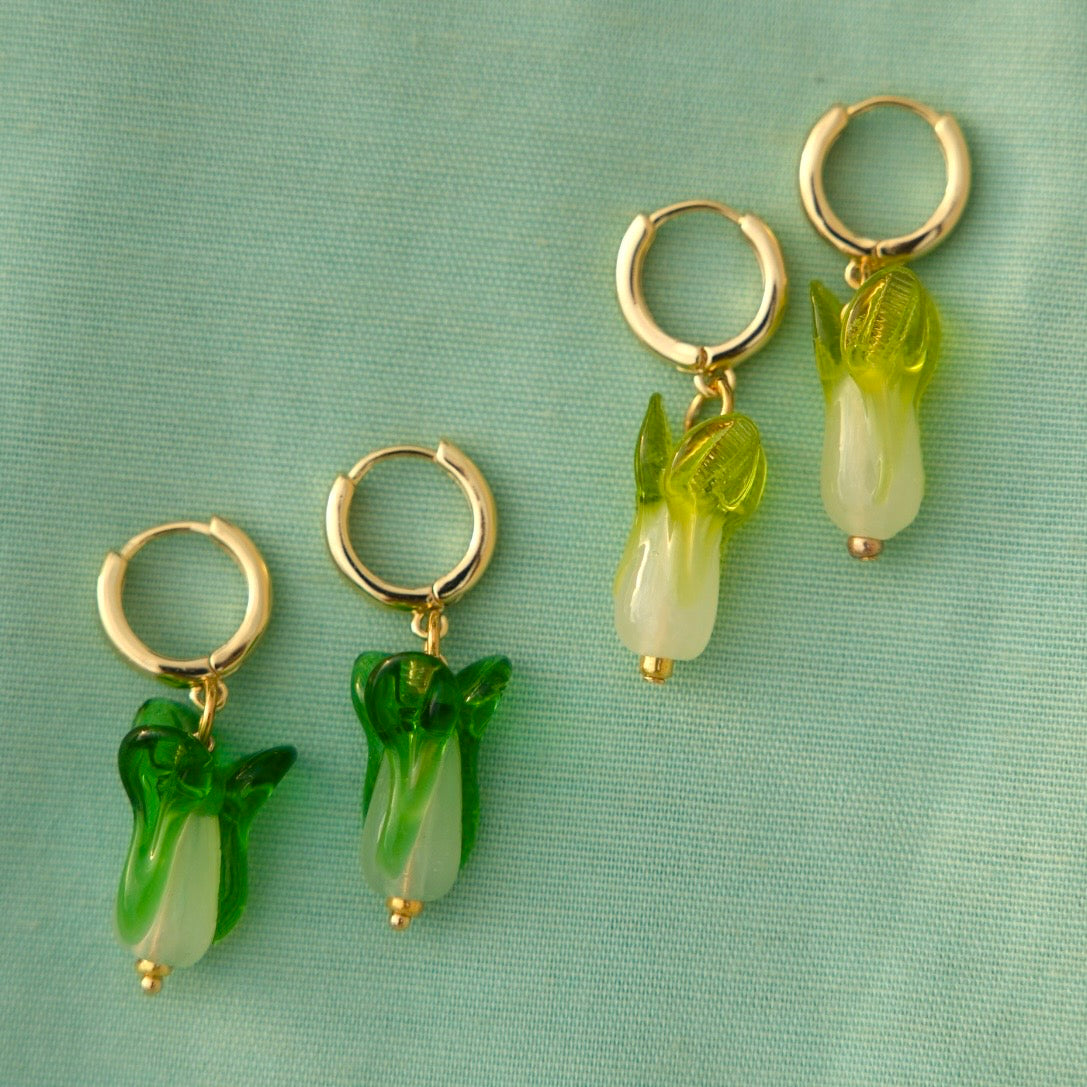 Bok Choy Earrings