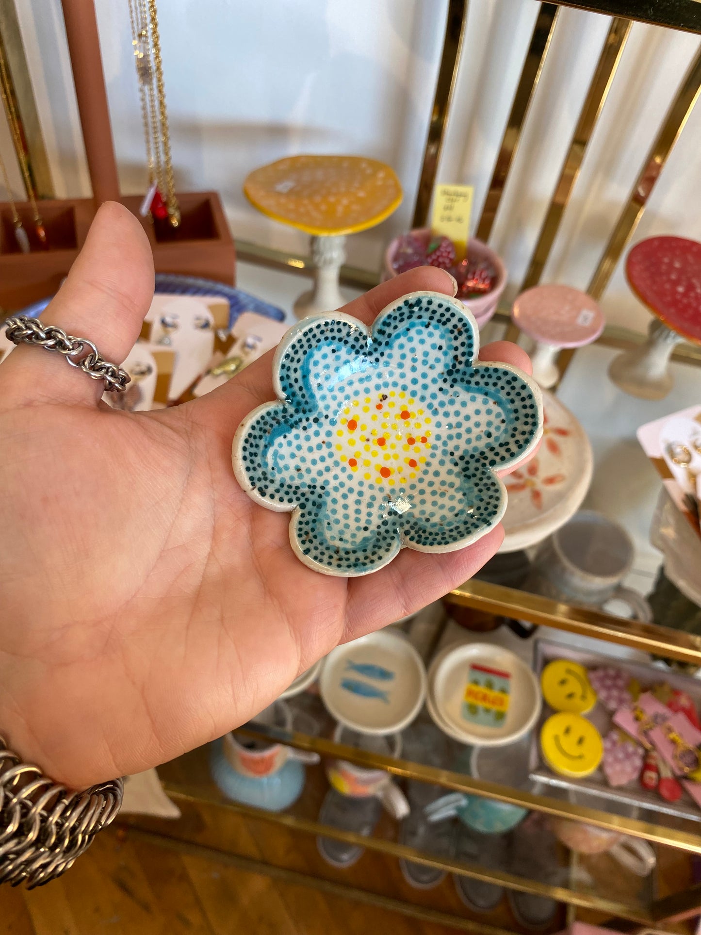 Ceramic Flower Dish