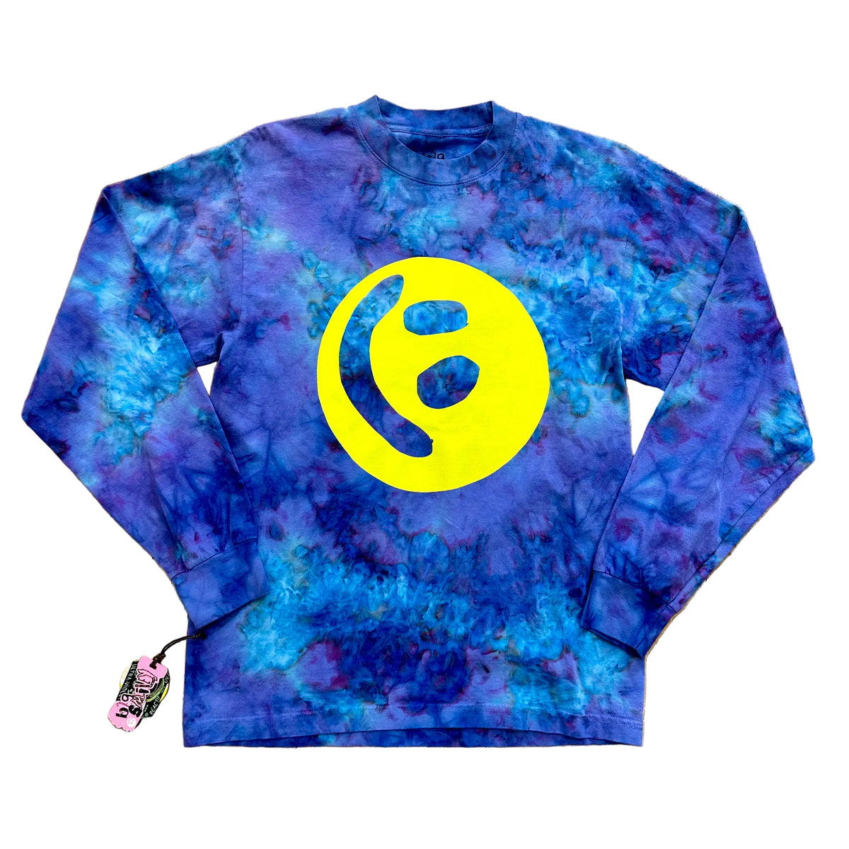 DieDye Big Smiley Tie-Dye Longsleeve - Dark Blue