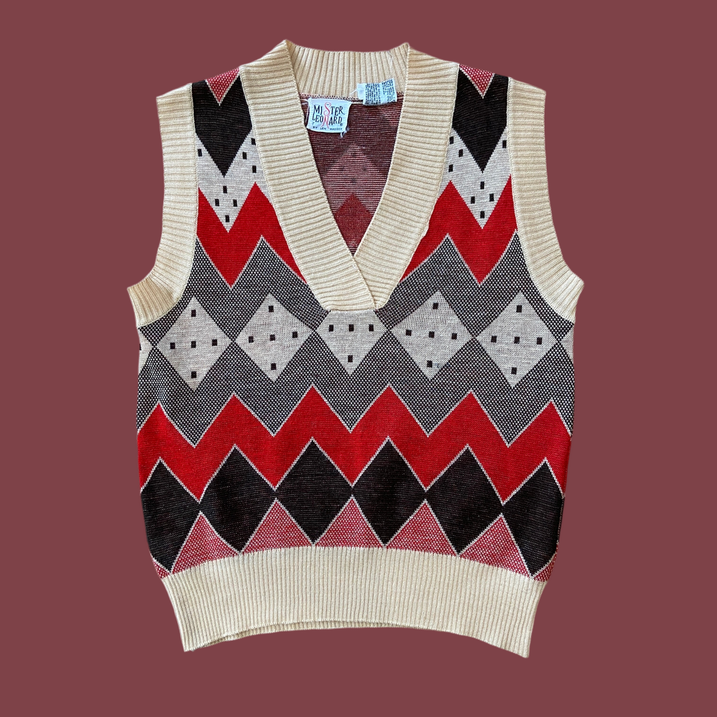 Mister Leonard Chevron Vest (S)