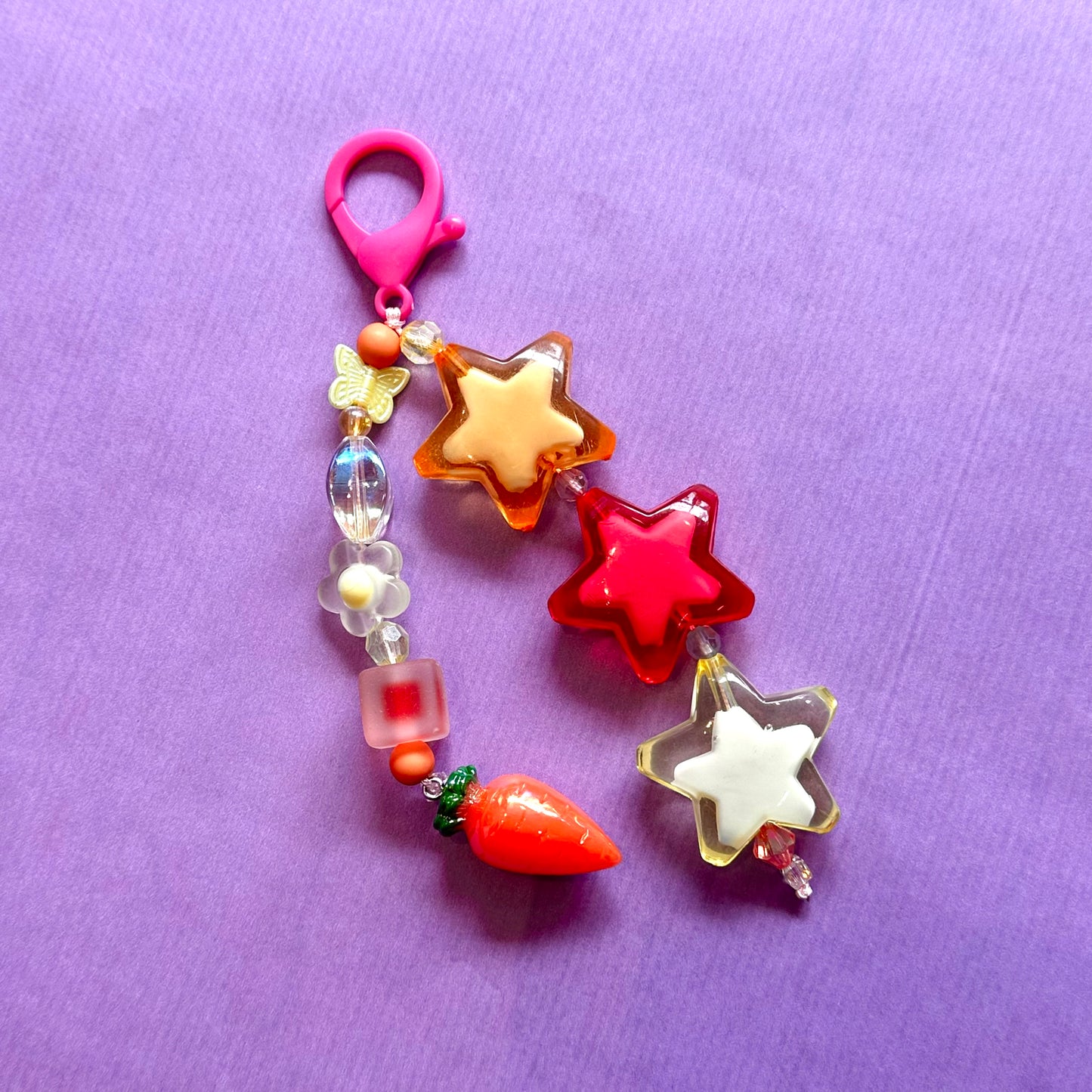 Chunky Beaded Keychain