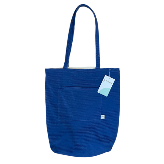 Blue Corduroy Totebag