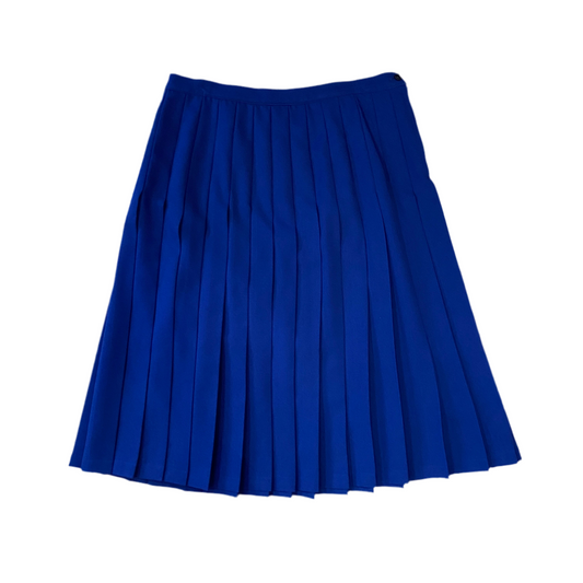 Vintage Navy Blue Pleated Skirt (L)