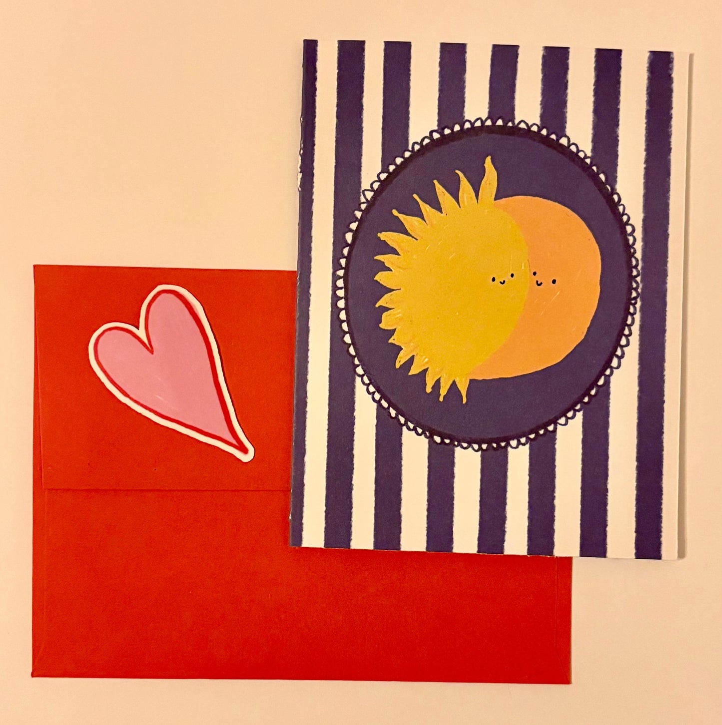 Moon and Sun Valentine Card