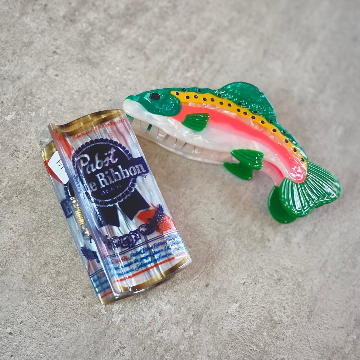 Gone Fishin' Clips - Beer Can and Rainbow Trout