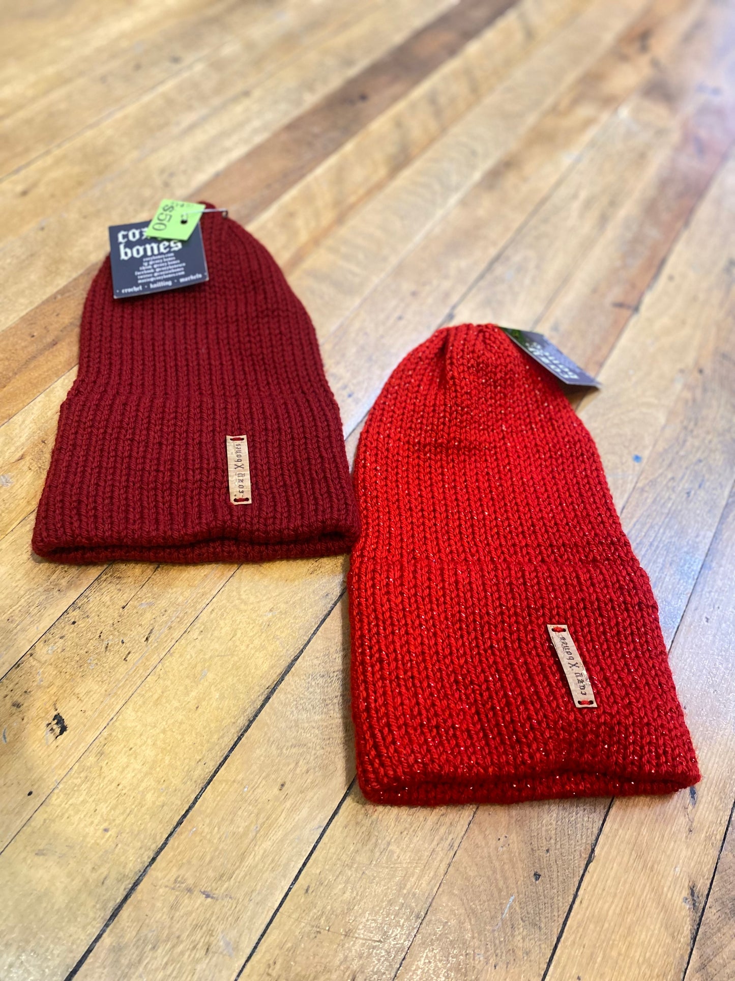 Red Slouch Beanies