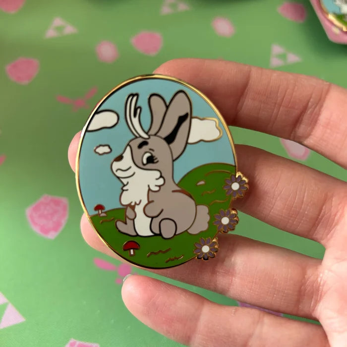 Jackalope Enamel Pin