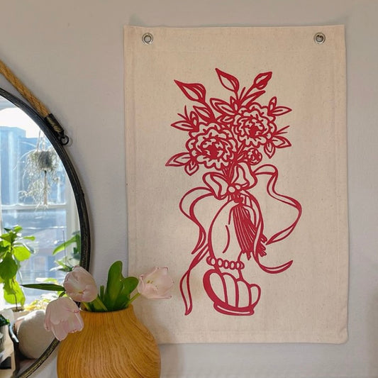 Take Care Medium Cotton Tapestries - Flowers 4 U