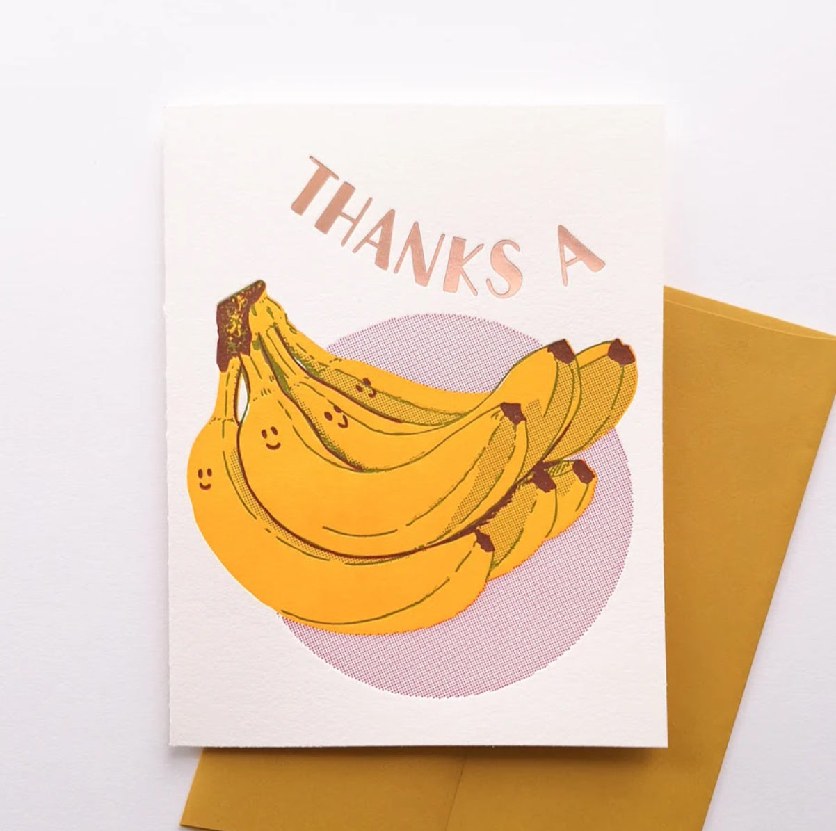 Fruit Banana Thanks Card