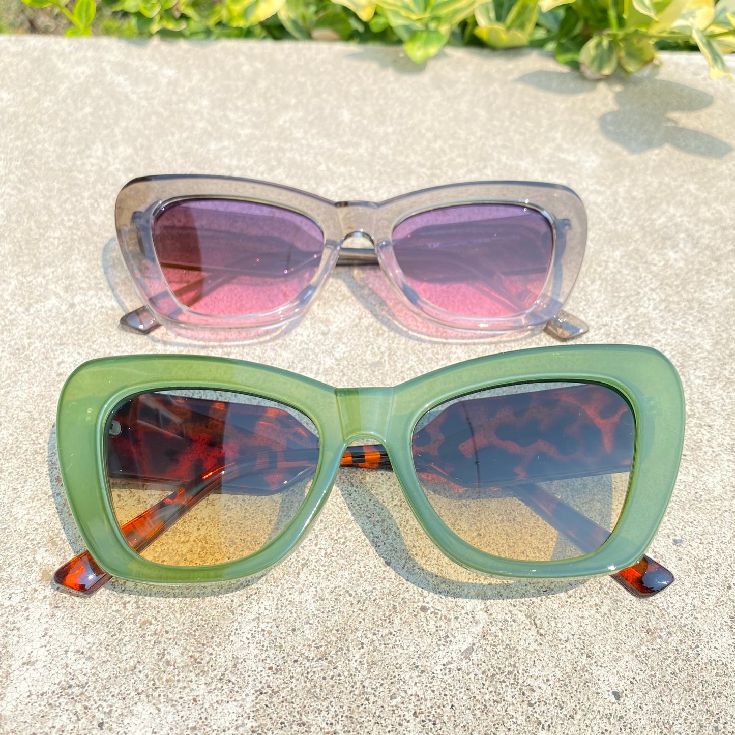 Oversized Cat-Eye Sunglasses