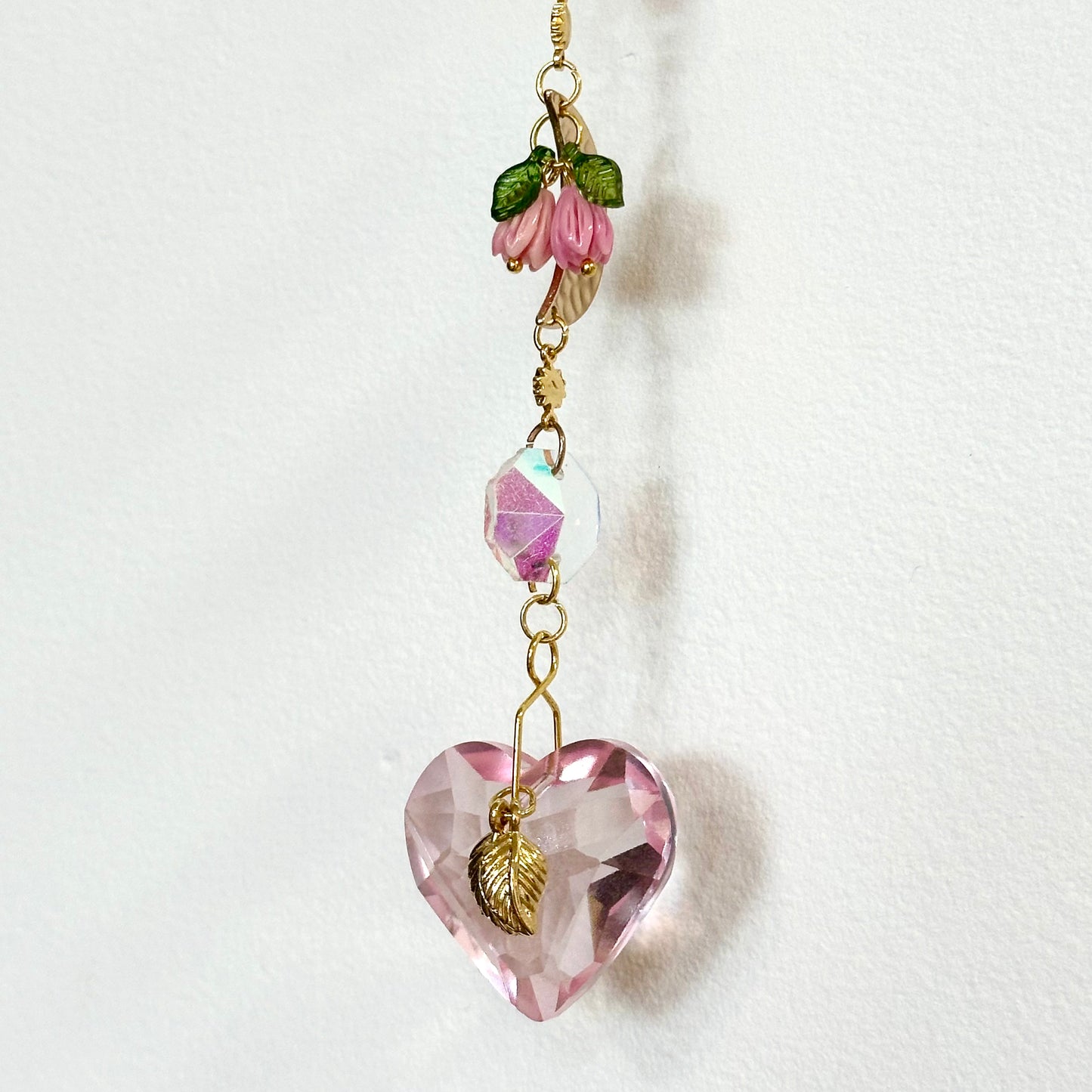 Crystal Heart Keychain Charm by Sankalpa Studio