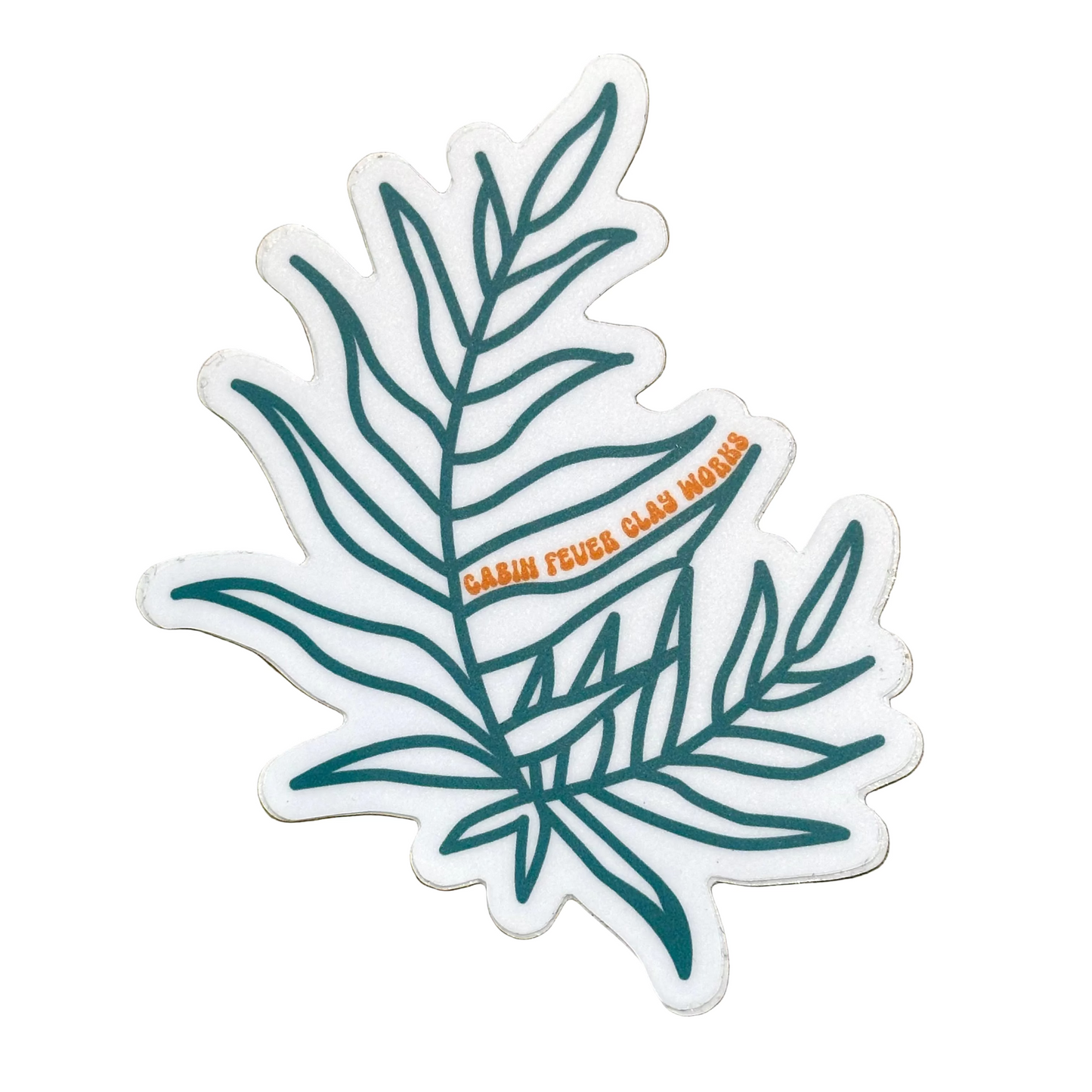 Fern Sticker by Cabin Fever Clayworks