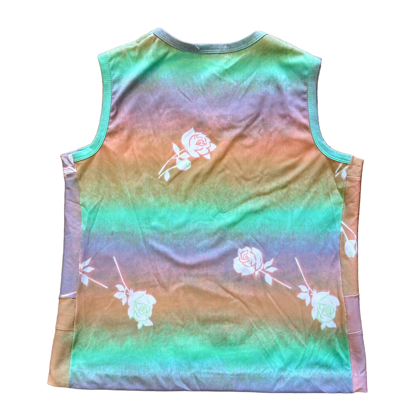 70s Pastel Ombré Rose Tank Top (M)