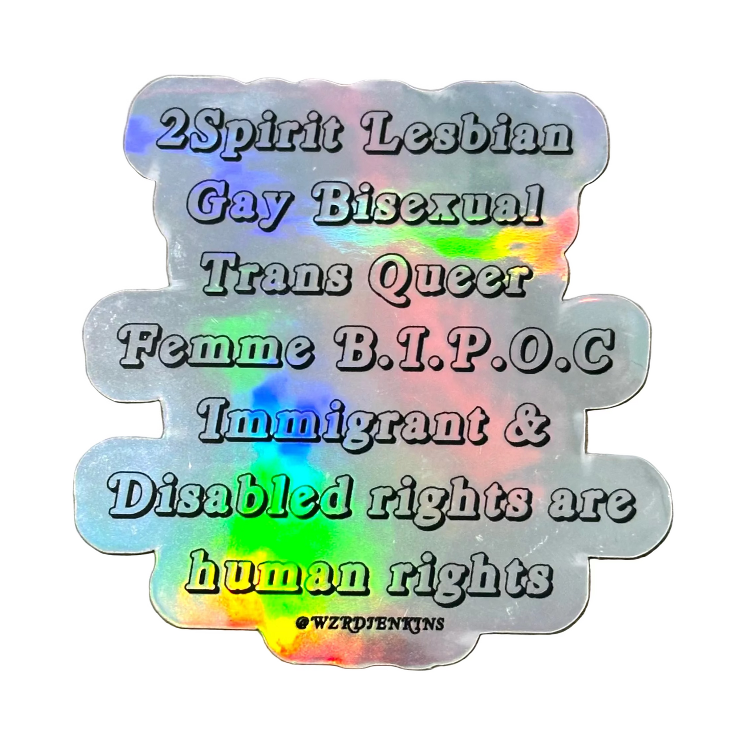 Human Rights Halo Sticker