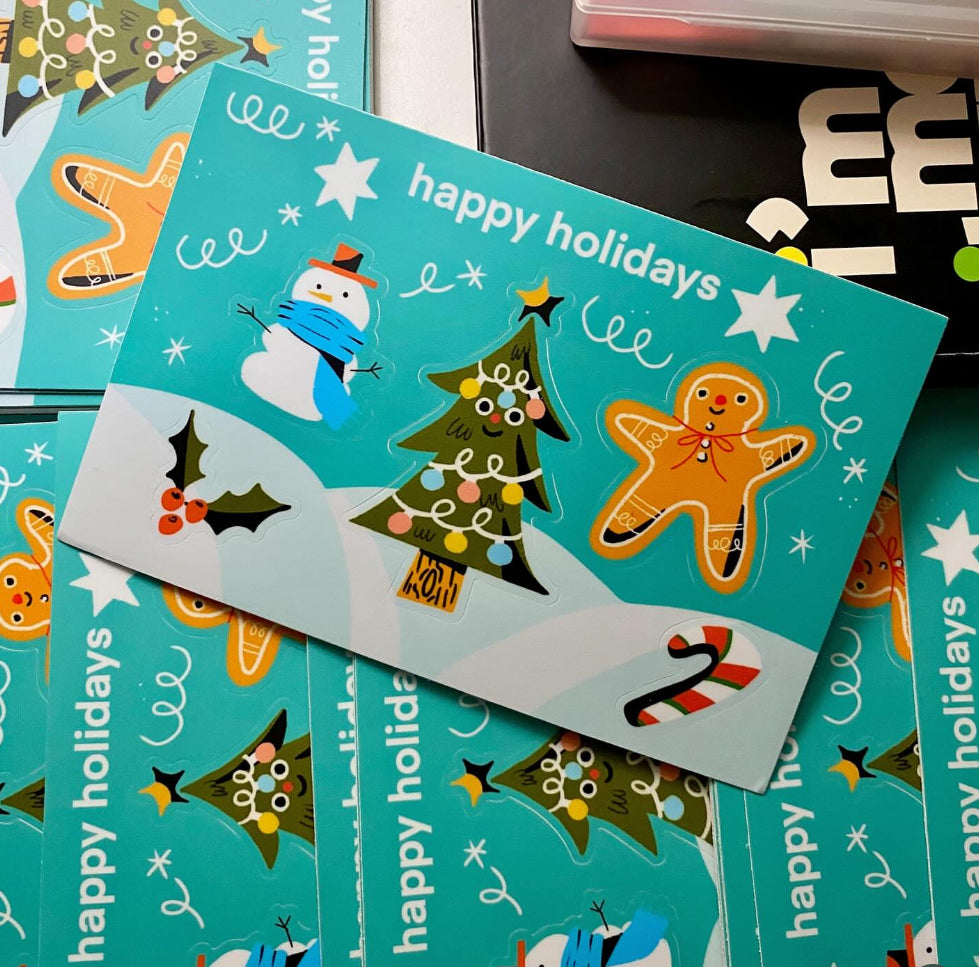 Happy Holidays Sticker Sheet