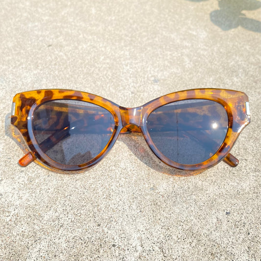 Tortoise Shell Cat-Eye Sunglasses
