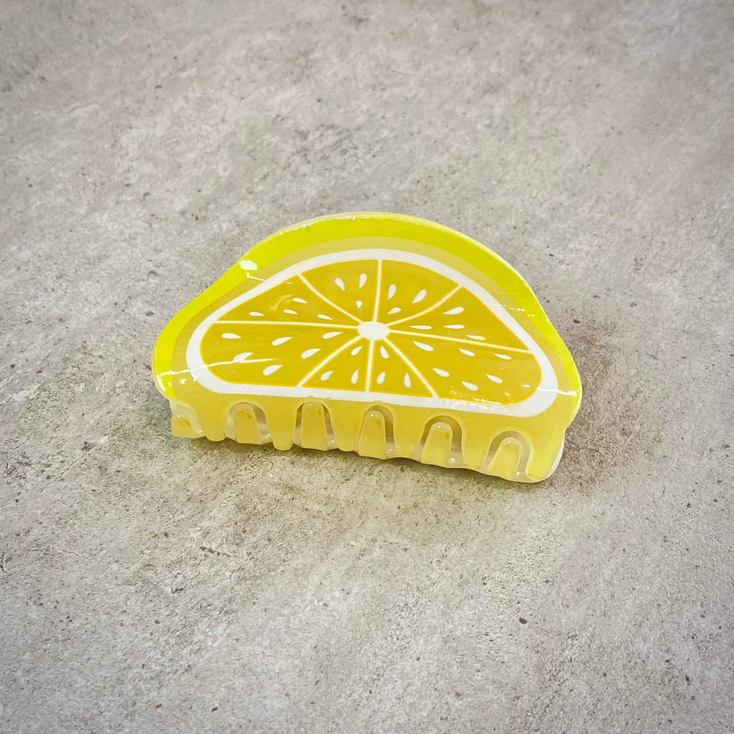 Lemon Hair Claw Clip