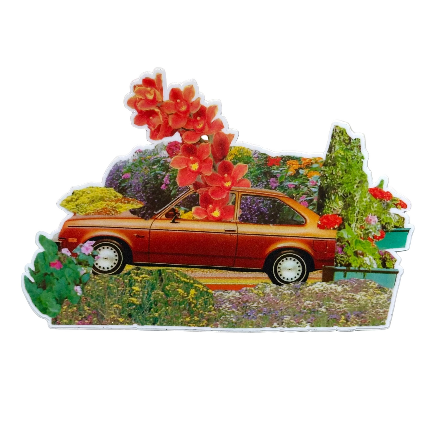 Flower Car Sticker