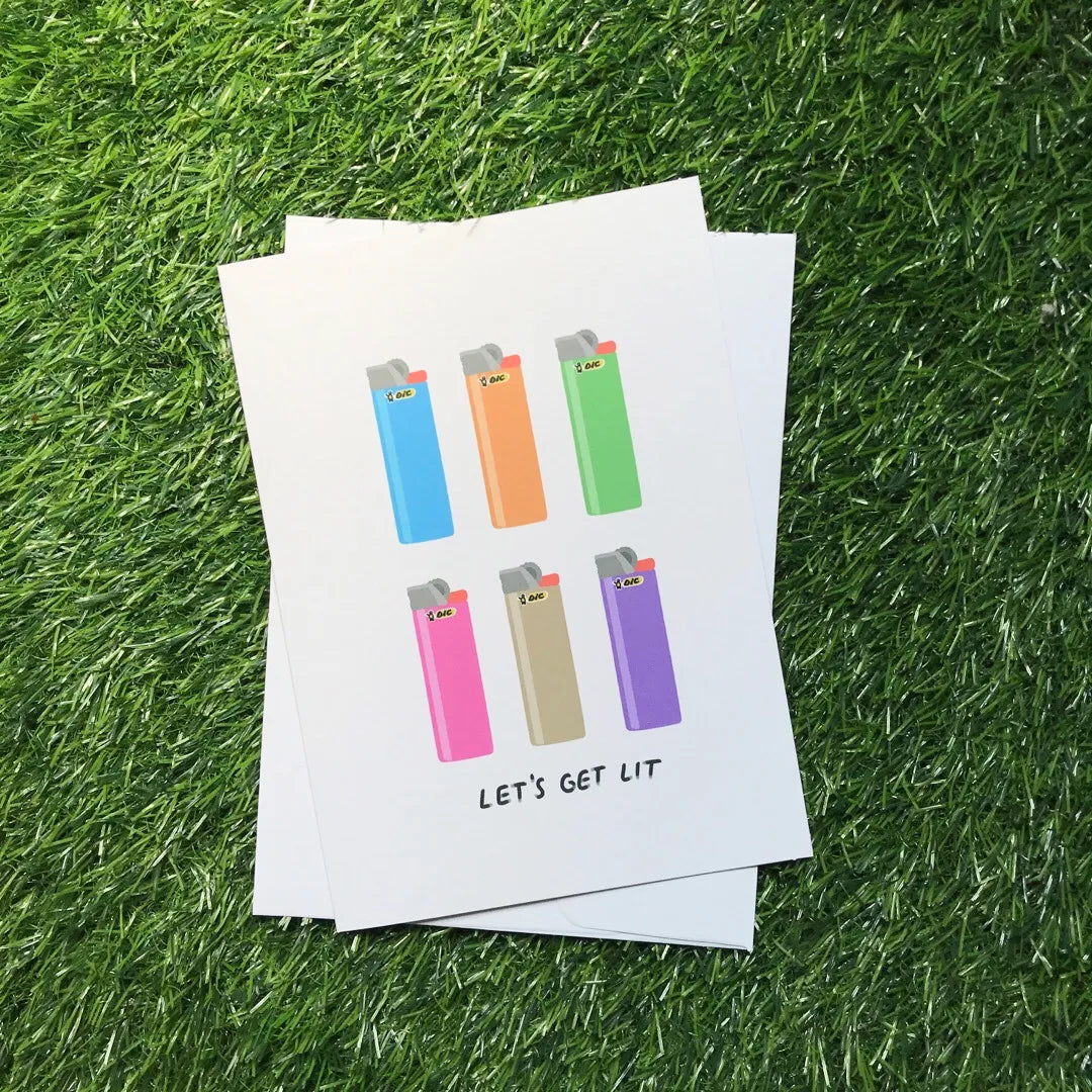 Let’s Get Lit Greeting Card