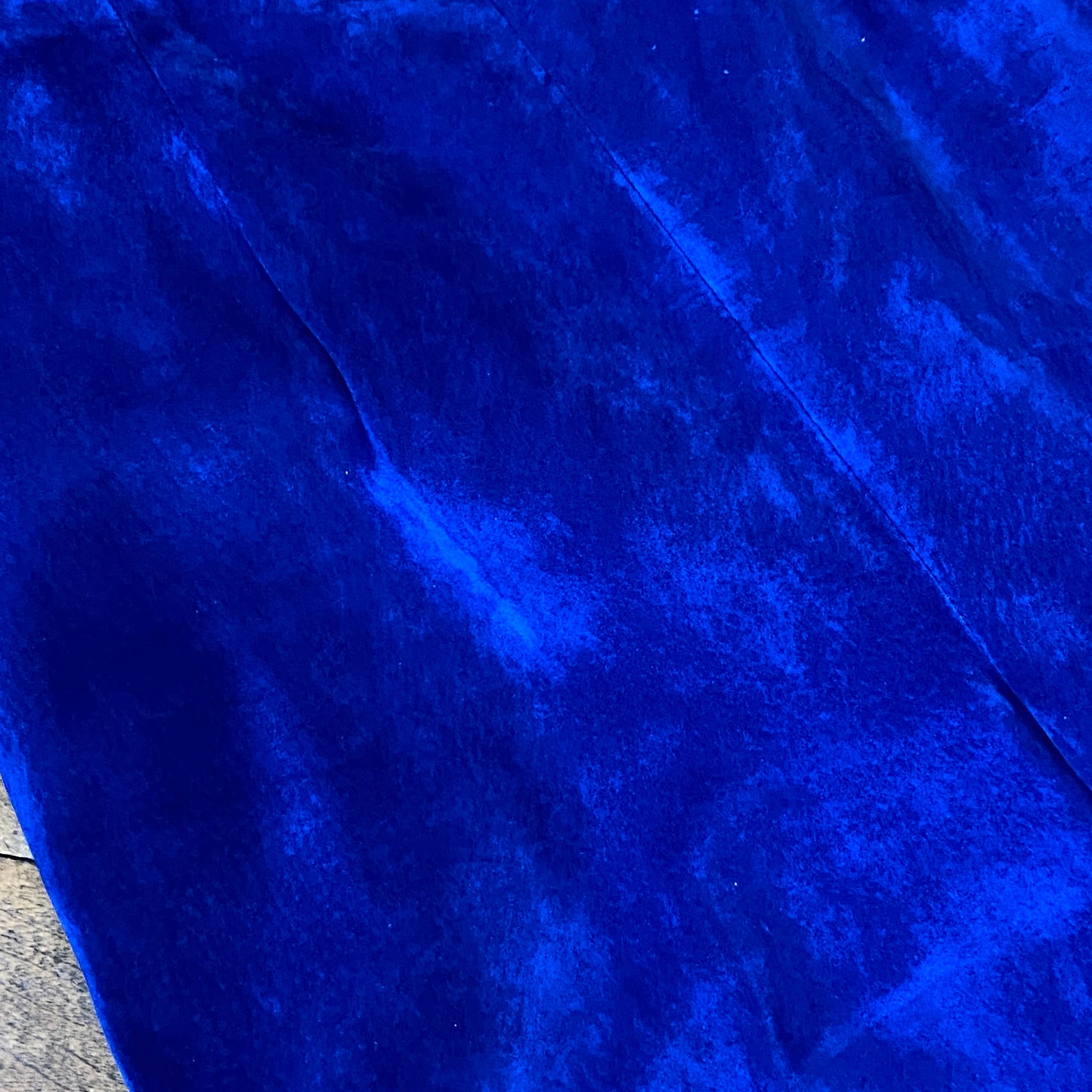 High-Waisted Blue Suede Danier Pants (S)