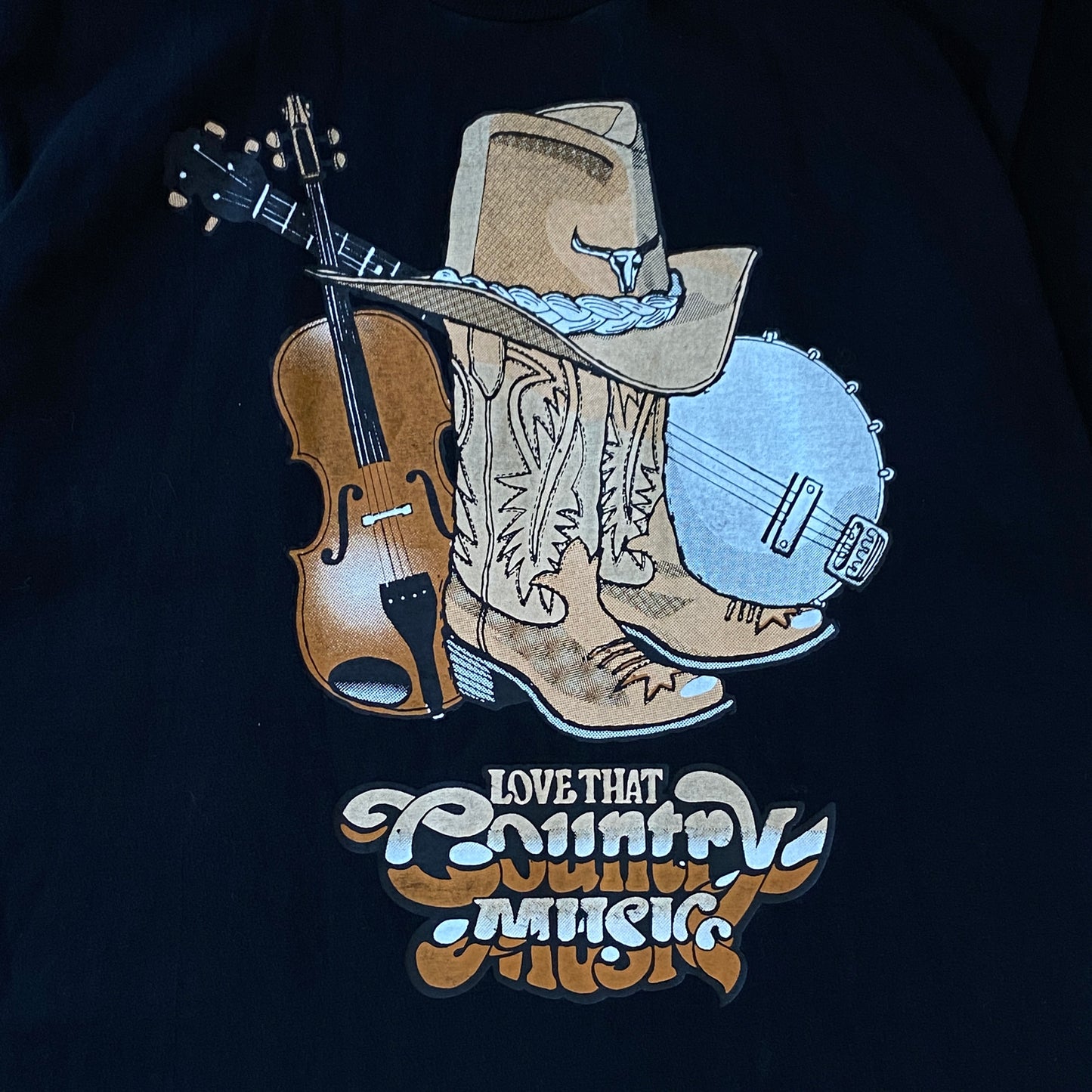 Y2K Love That Country Music T-Shirt - L
