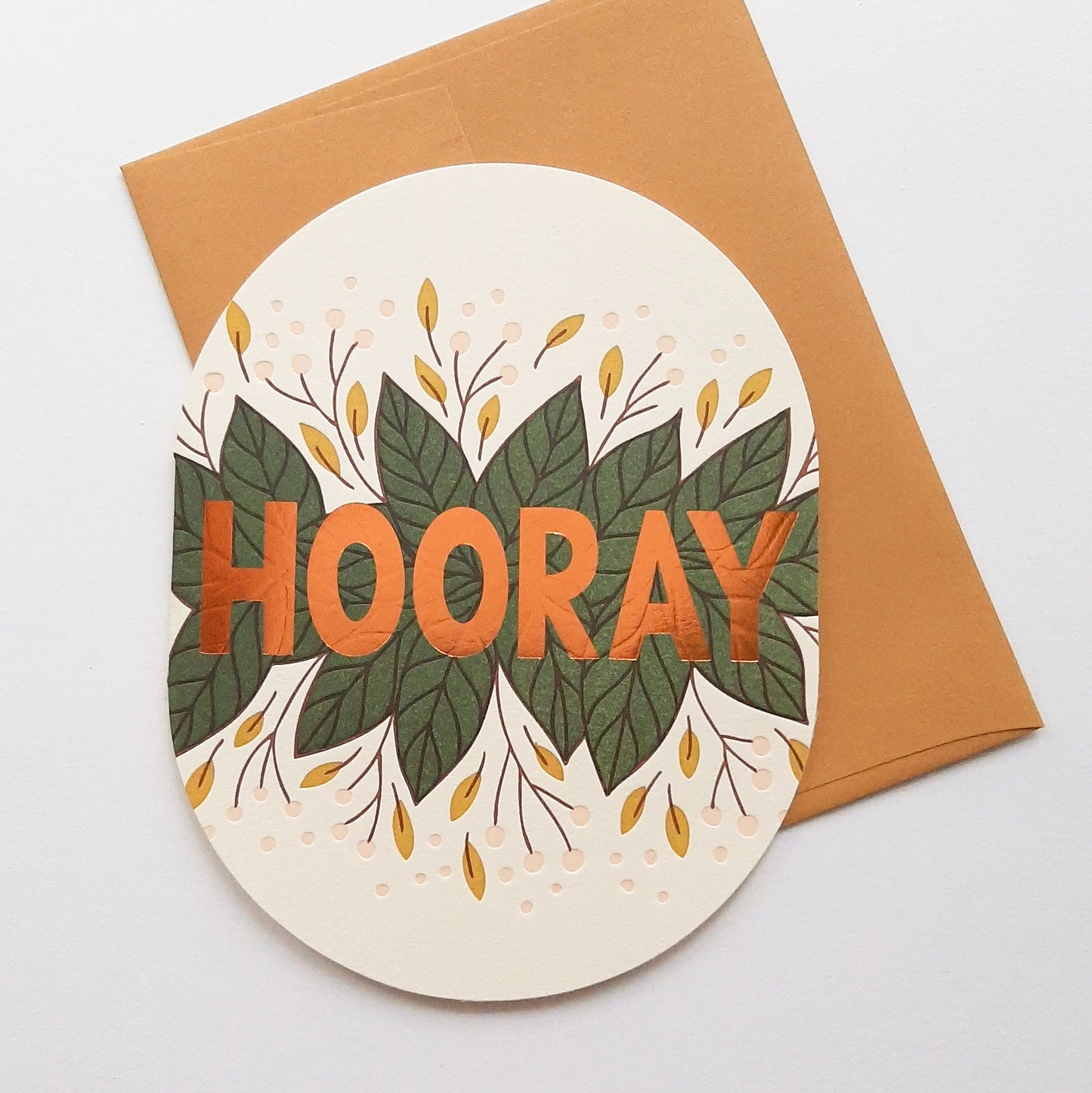 Oval Hooray Card