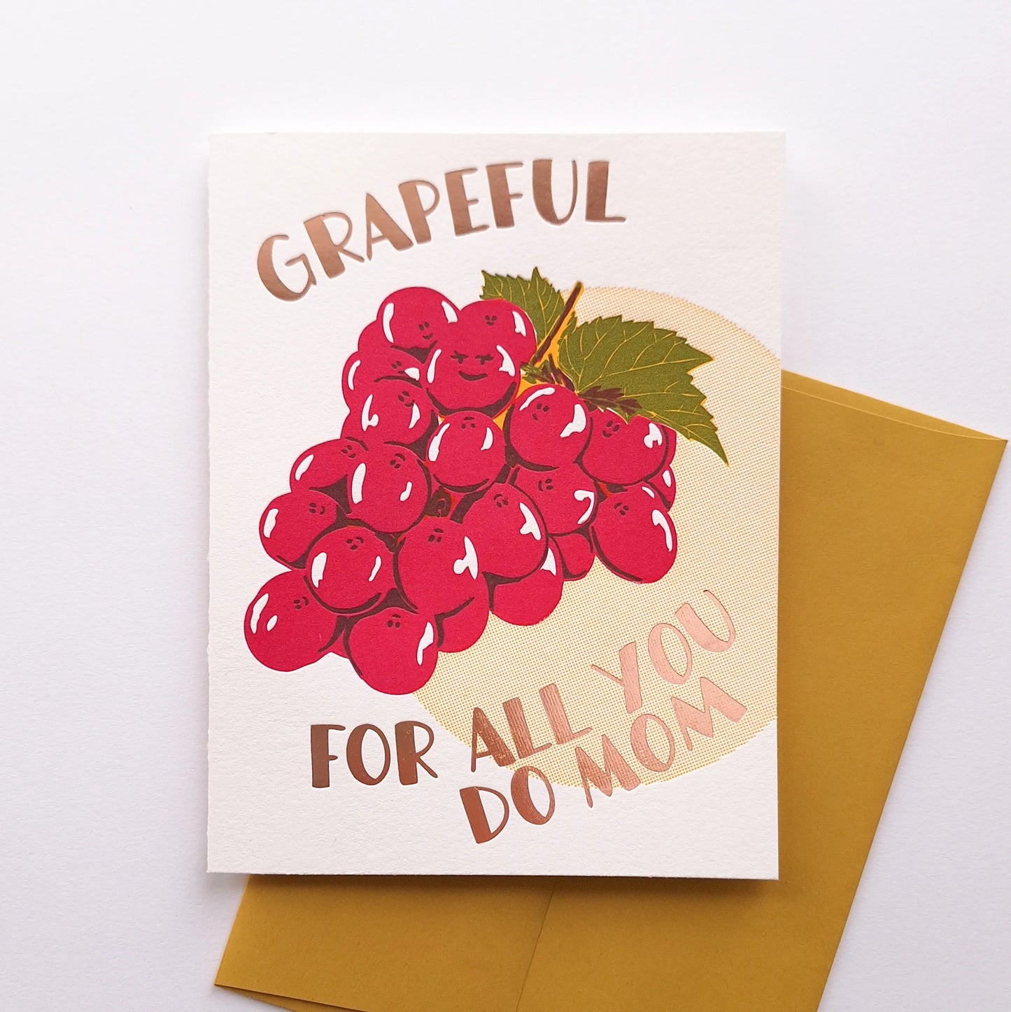 Fruit Grapeful Mom Card