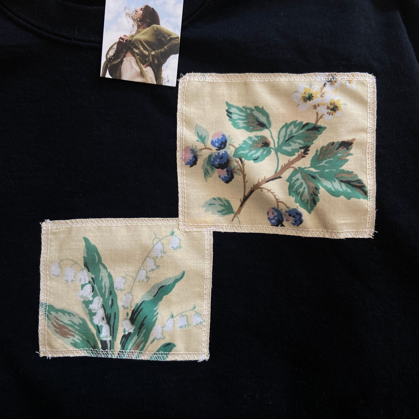 Bell Flower Patchwork Crewneck (M)